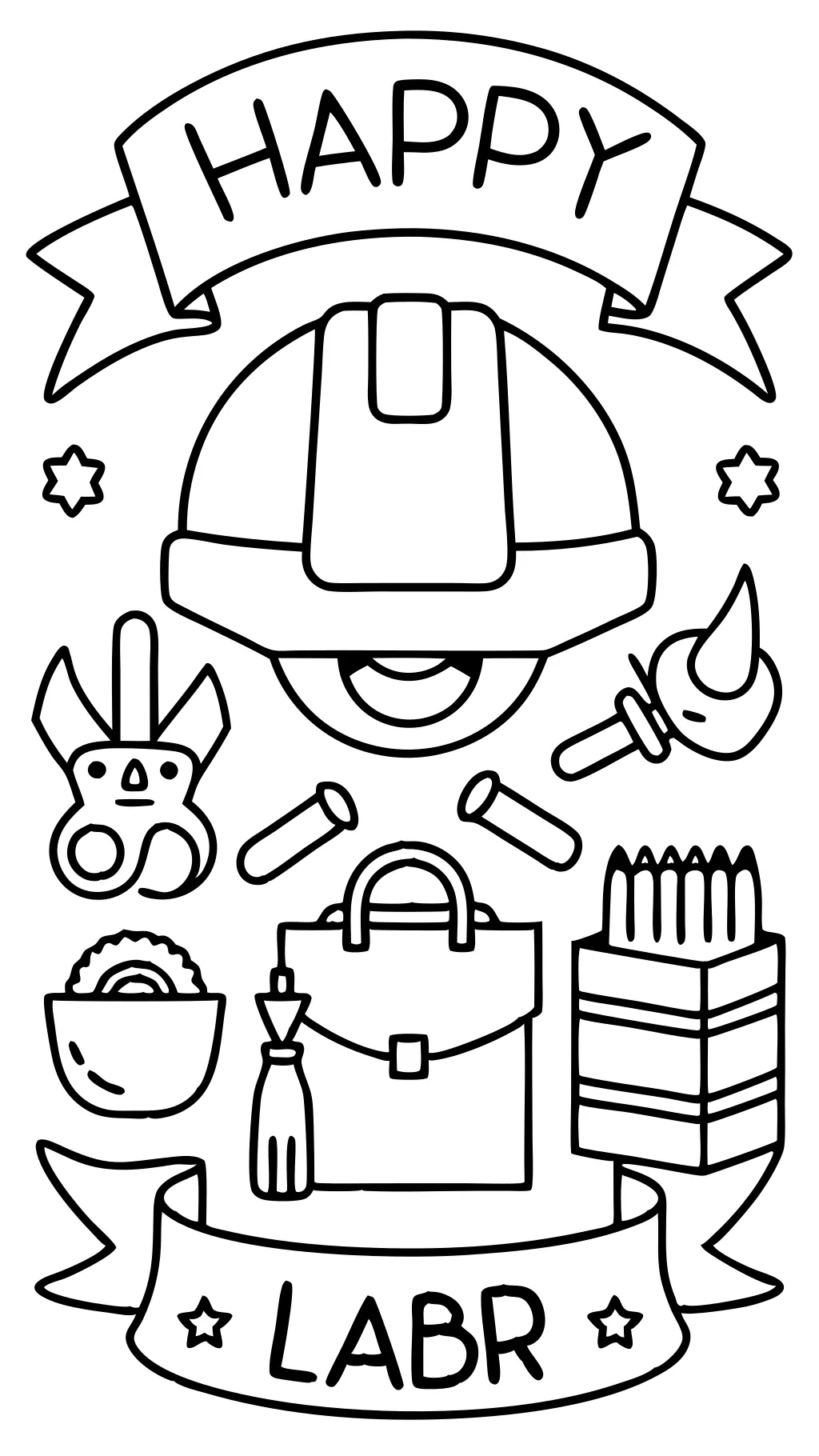 labor day coloring page